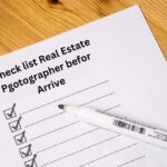 Check list Real Estate Pgotographer befor Arrive