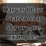 Harvard Law Statement of Purpose examples