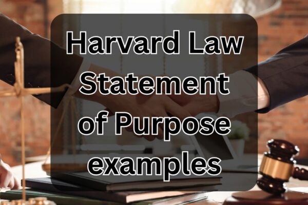 Harvard Law Statement of Purpose examples