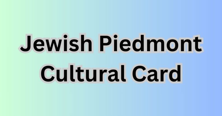 Jewish Piedmont Cultural Card