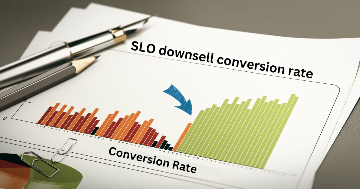 SLO downsell conversion rate