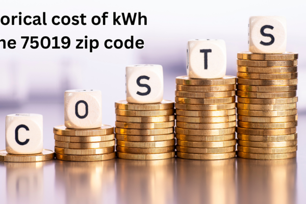 historical cost of kWh in the 75019 zip code